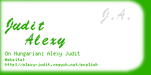 judit alexy business card